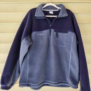 Columbia Men's Blue Fleece Pullover Jacket